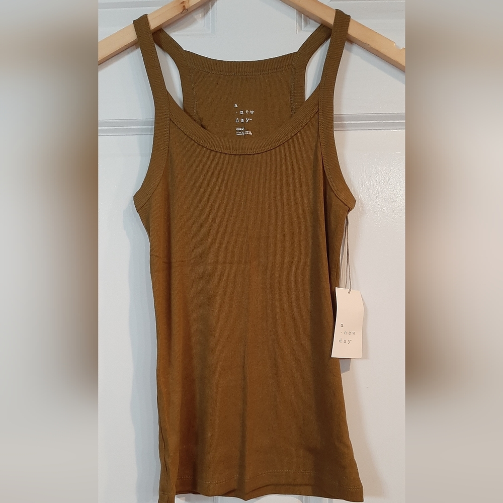 a new day Olive Tank Top